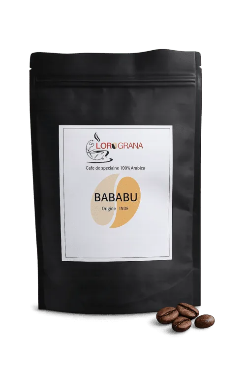 Découvrez la variété de café Bababu, un Arabica Bourbon cultivé en Inde et apprécié pour ses notes intenses de chocolat noir et son profil boisé.